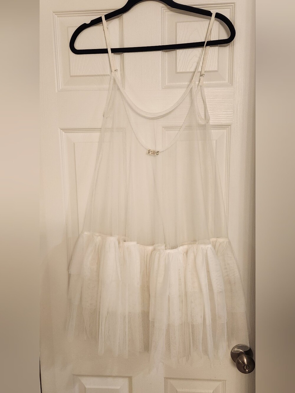 NWOT Free People Push Send Mini Slip Layering Dress Size L Unique - Picture 8 of 13